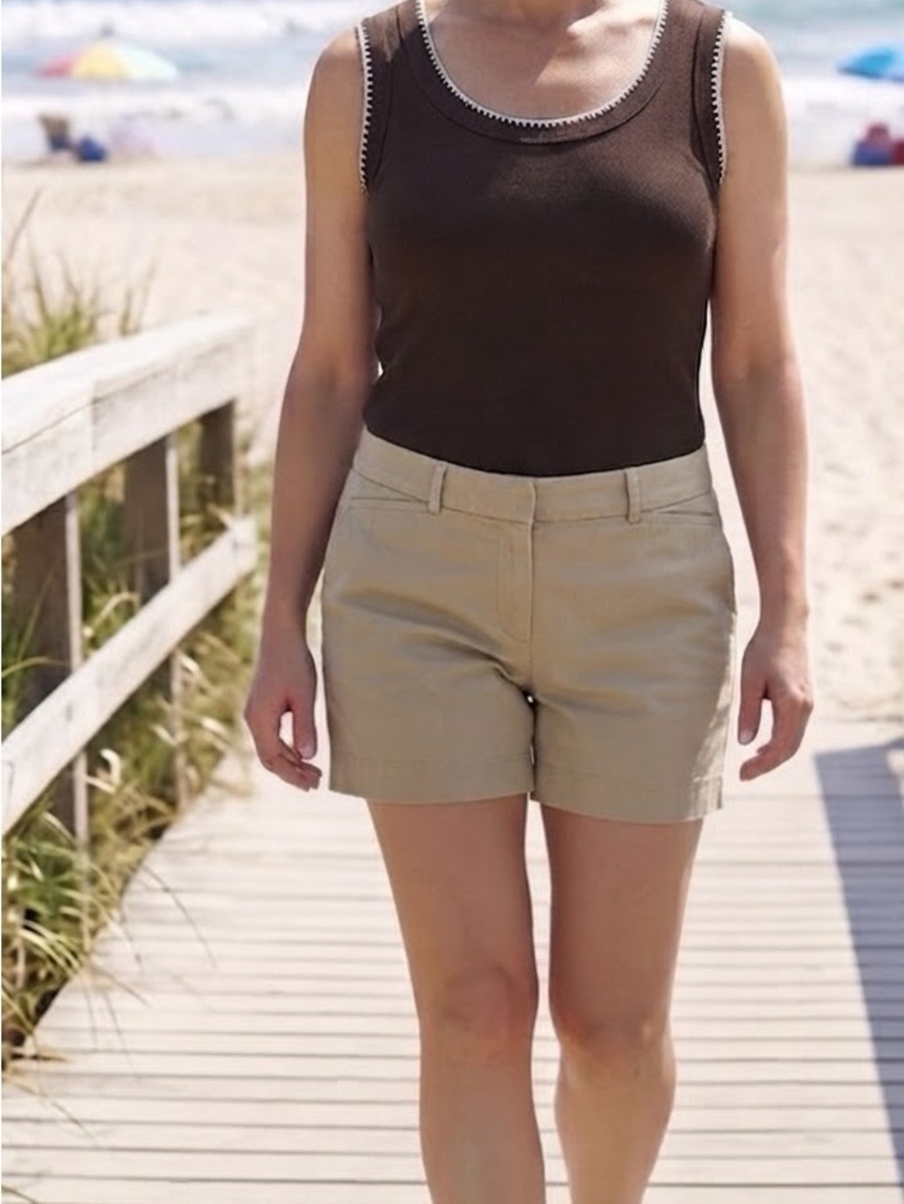 Talbots Tan Khaki Bermuda Shorts